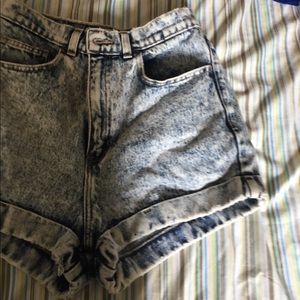 American apparel high waisted shorts